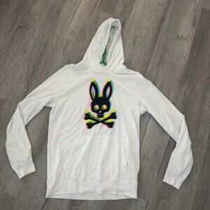 Psycho Bunny White Pullover Hoodie - Size 3